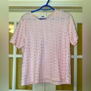 Alia Pink Embellished Boxy Blouse